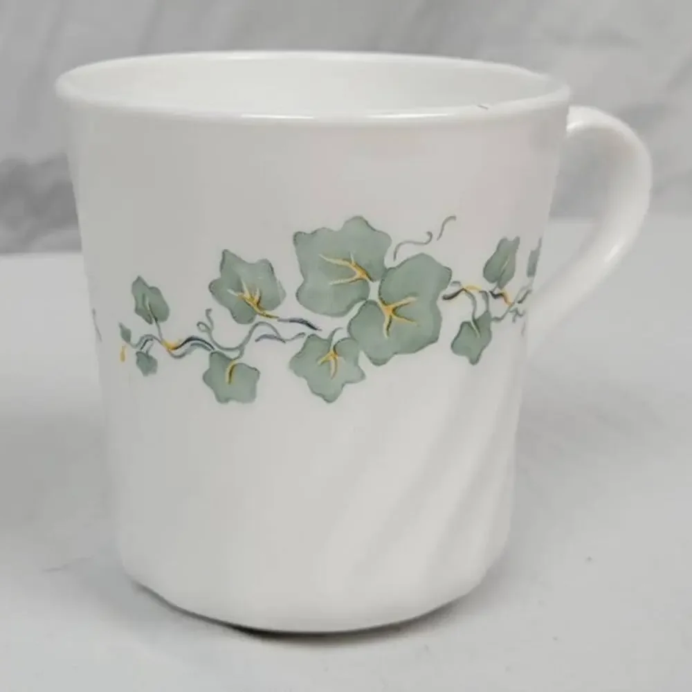 Corning Ware Corelle Callaway Swirl Ivy Tea Coffee Cup Mug